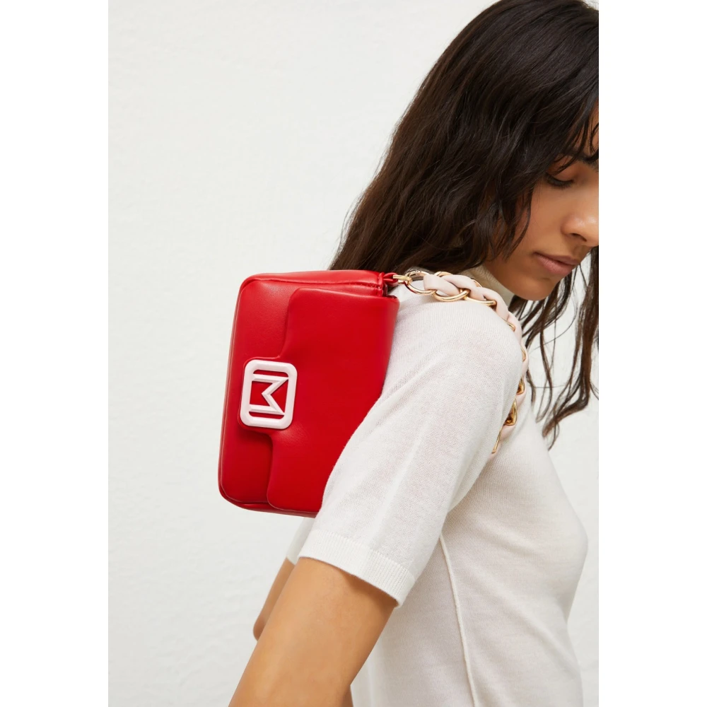 Marella Rode Lontra Schoudertas Red Dames