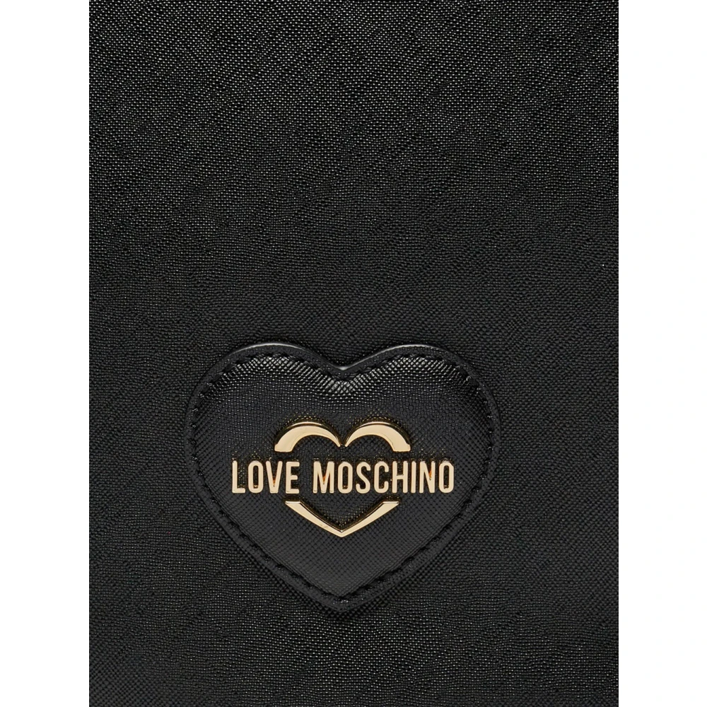 Love Moschino Zwarte Schoudertas Synthetisch Leer Black Dames