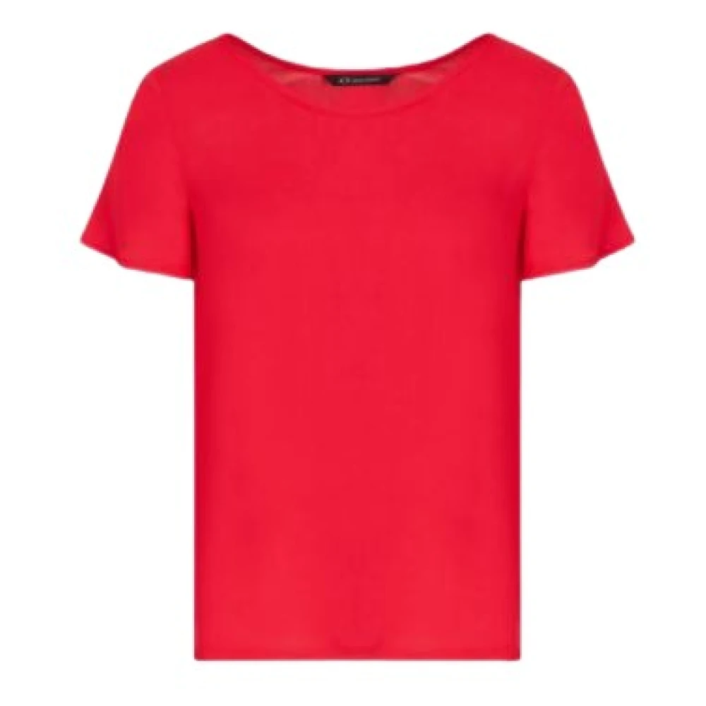 Armani Exchange Rode T-shirt en Polo Collectie Red Dames