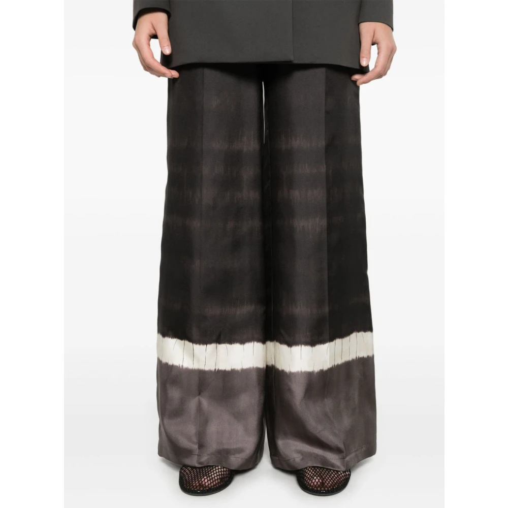 P.a.r.o.s.h. Wijde Broek Pantalone 808 Black Dames