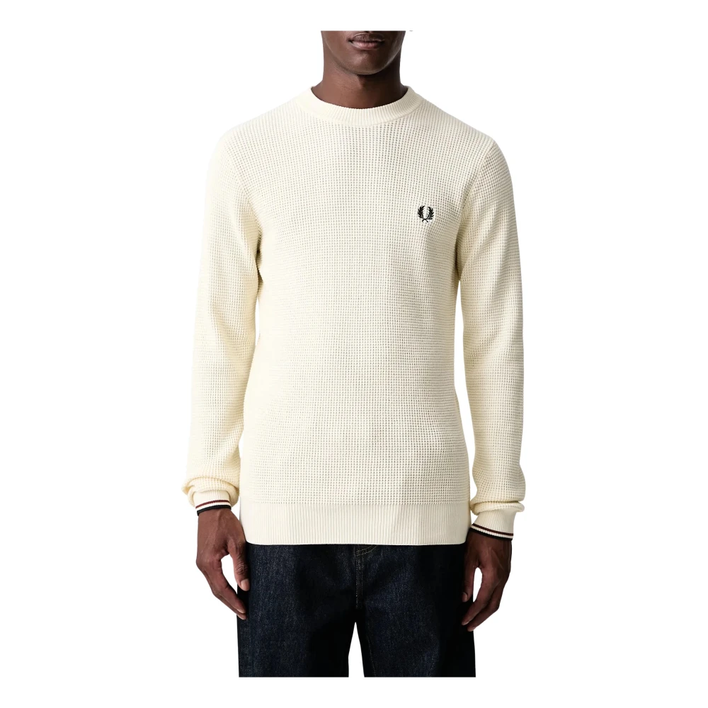 Fred Perry , Herren, Strickwaren, Beige, Xl