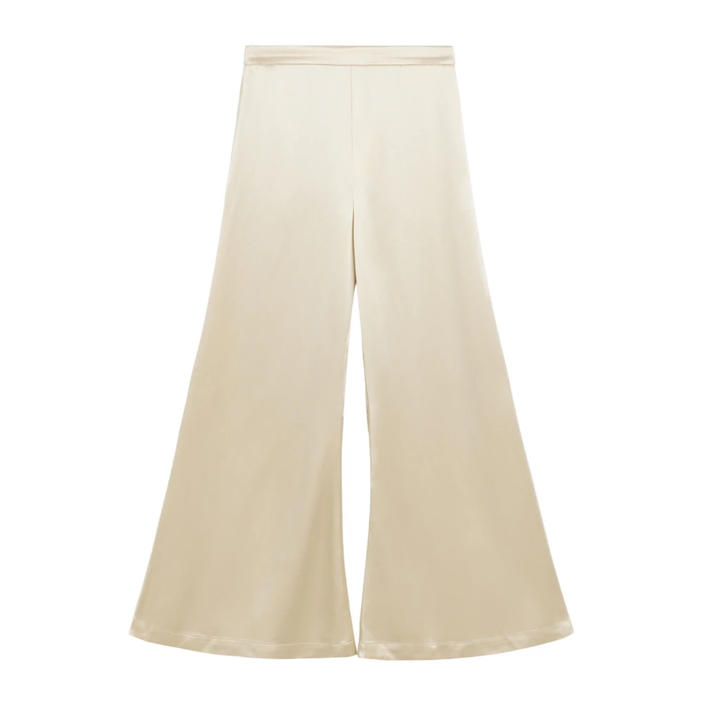 By Malene Birger Wijd uitlopende Acetaatmix Broek Oester Grijs By Herenne Birger Gray Dames