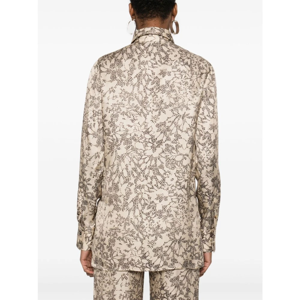 Golden Goose Zijdenmix Pajama Shirt Multicolor Dames