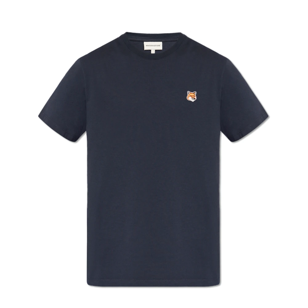 Maison Kitsuné T-shirt med logotyp Blue, Herr