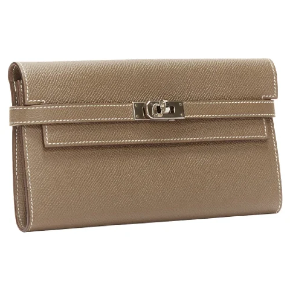 Hermès Vintage Pre-owned Leather wallets Green Dames