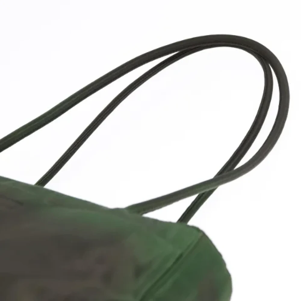 Prada Vintage Pre-owned Nylon handbags Green Dames