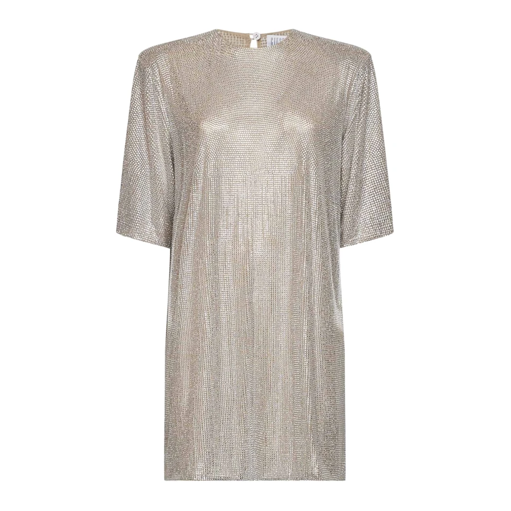 Giuseppe Di Morabito , Party Dresses, Female, Beige, Xs, Crystal-Embellished Dress