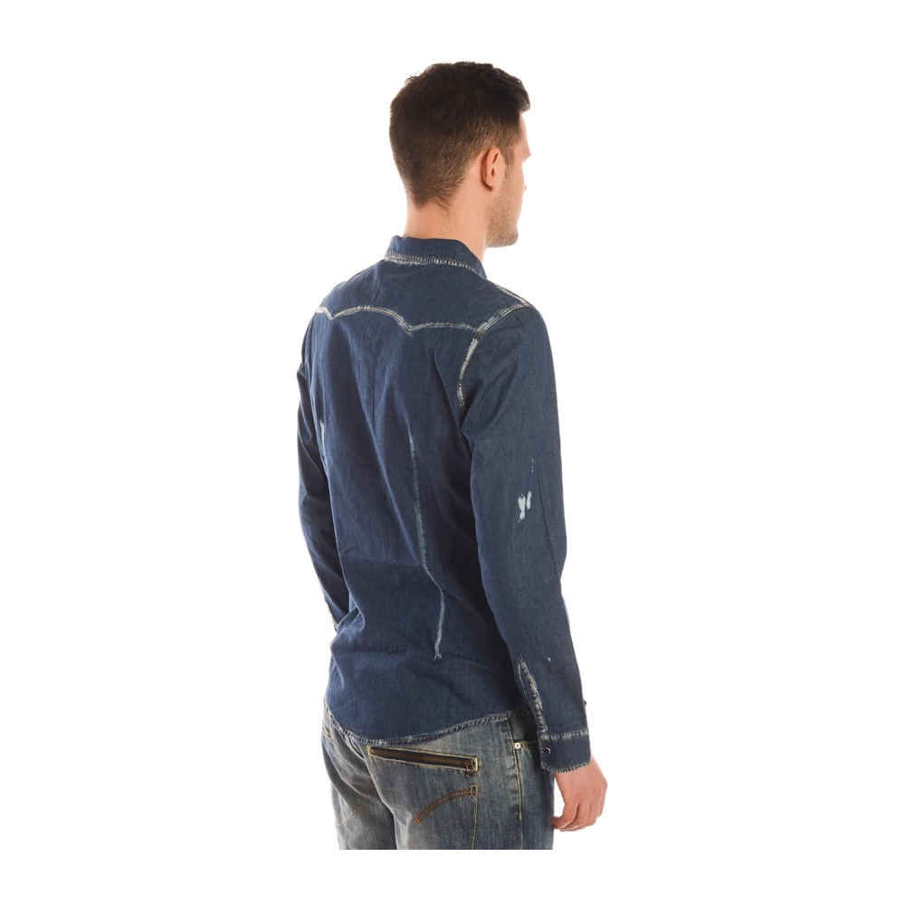 Daniele Alessandrini TRE Shirt Blue Heren