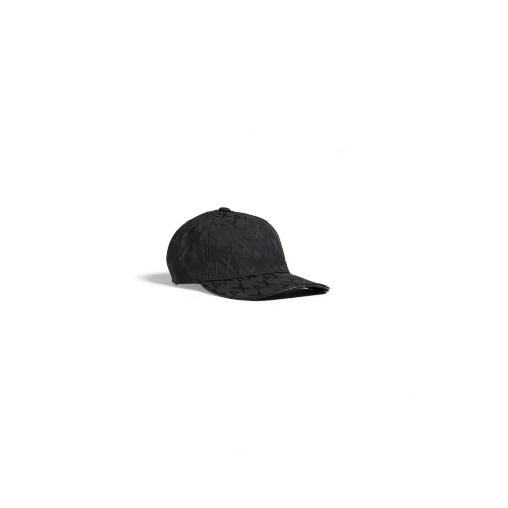Armani Exchange Mannen Hoeden Herfst Winter Collectie Polyester Black Heren