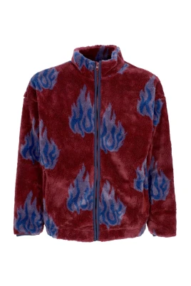 Sherpa Fleece Dragkedja Jacka Hög Hals
