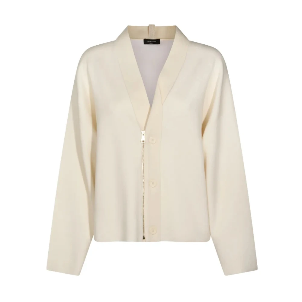 Fabiana Filippi Women's Beige Knit Cardigan - Cardigans - Xs - Knitwear