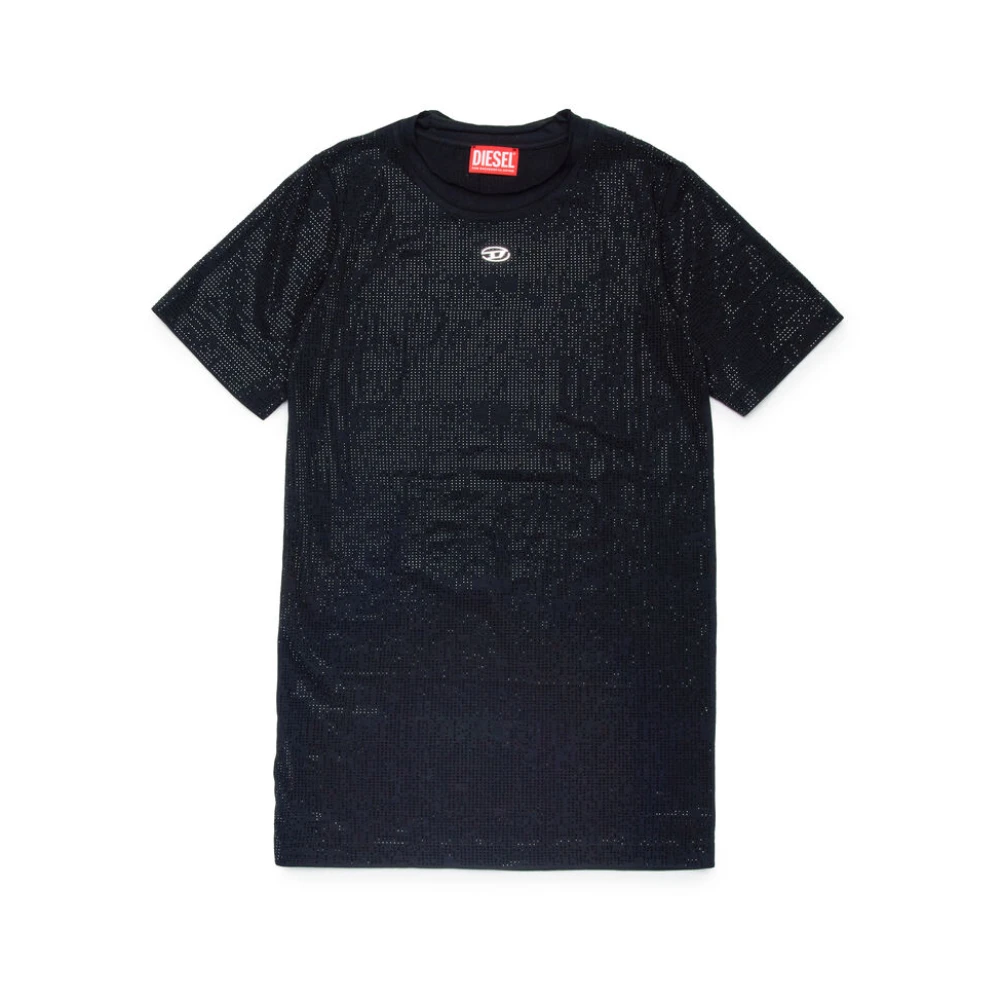 Diesel Stjärnig T-shirt för en stilren look Black, Unisex