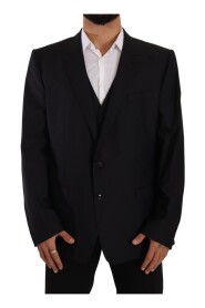 Black Single Breasted Coat 2 Piece MARTINI Blazer