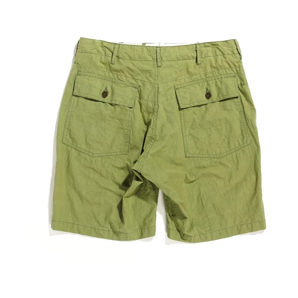 Engineered Garments Casual katoenen shorts voor mannen Green Heren