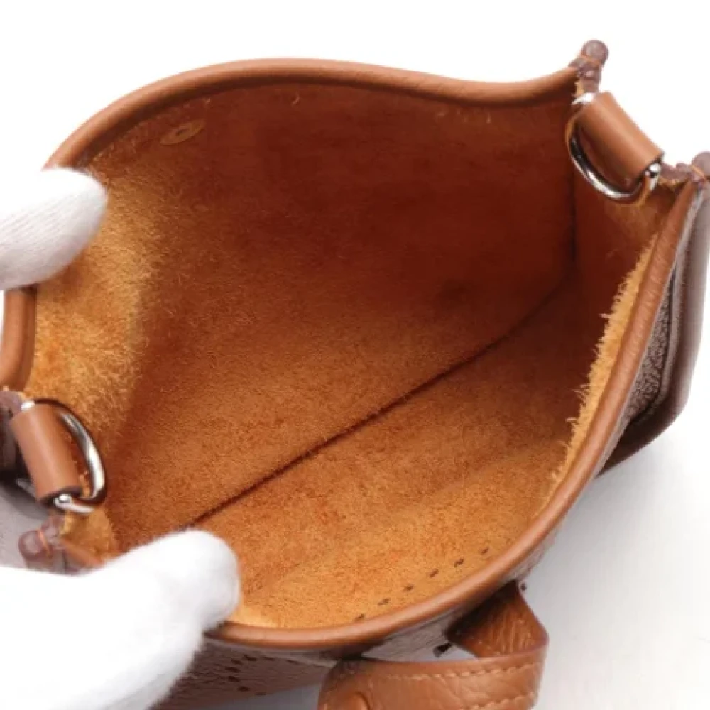 Hermès Vintage Pre-owned Leather shoulder-bags Brown Dames