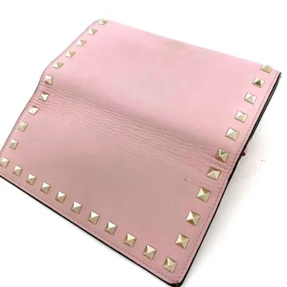 Valentino Vintage Pre-owned Leather wallets Pink Dames