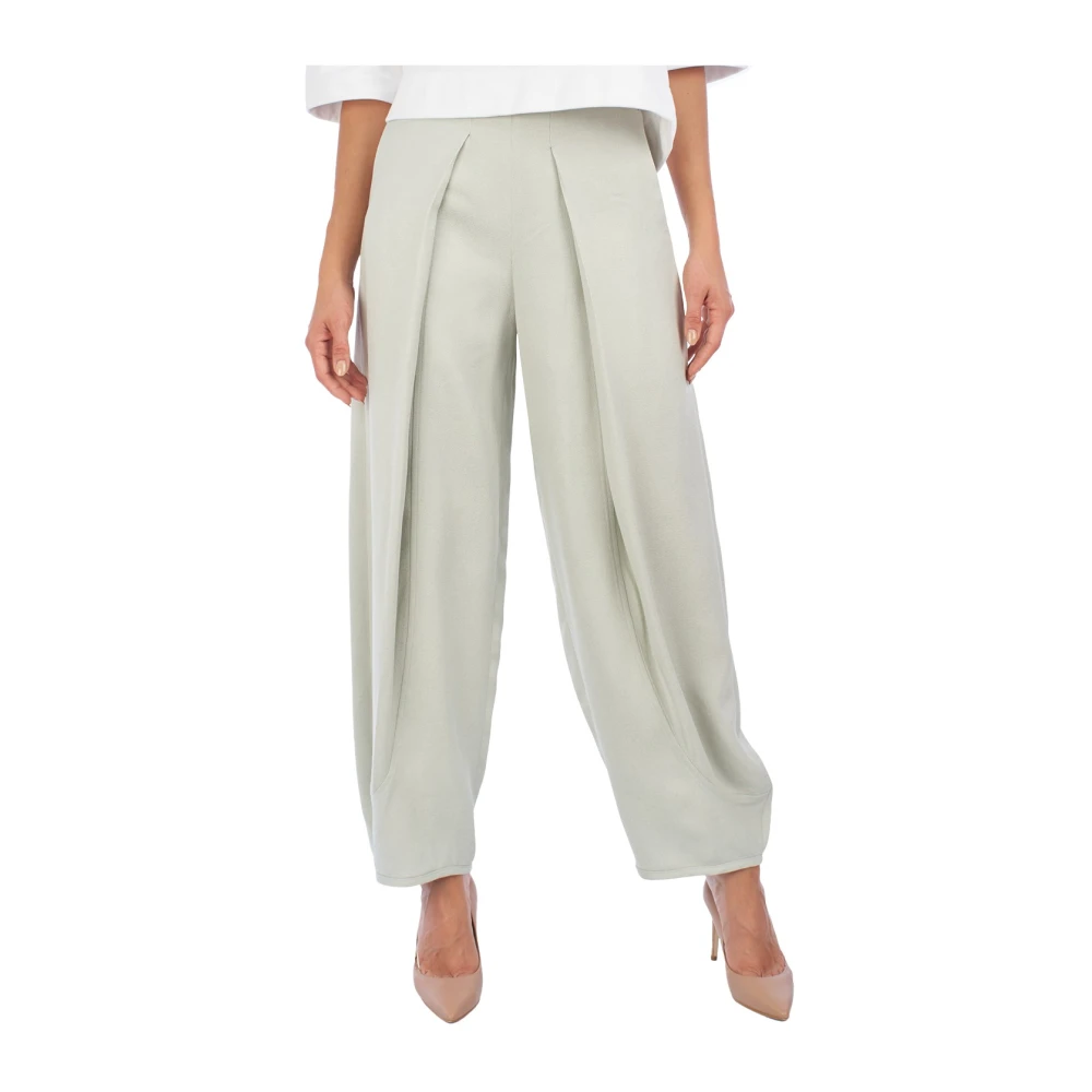Emporio Armani Donna Grigio Pantaloni, 3XL, New,