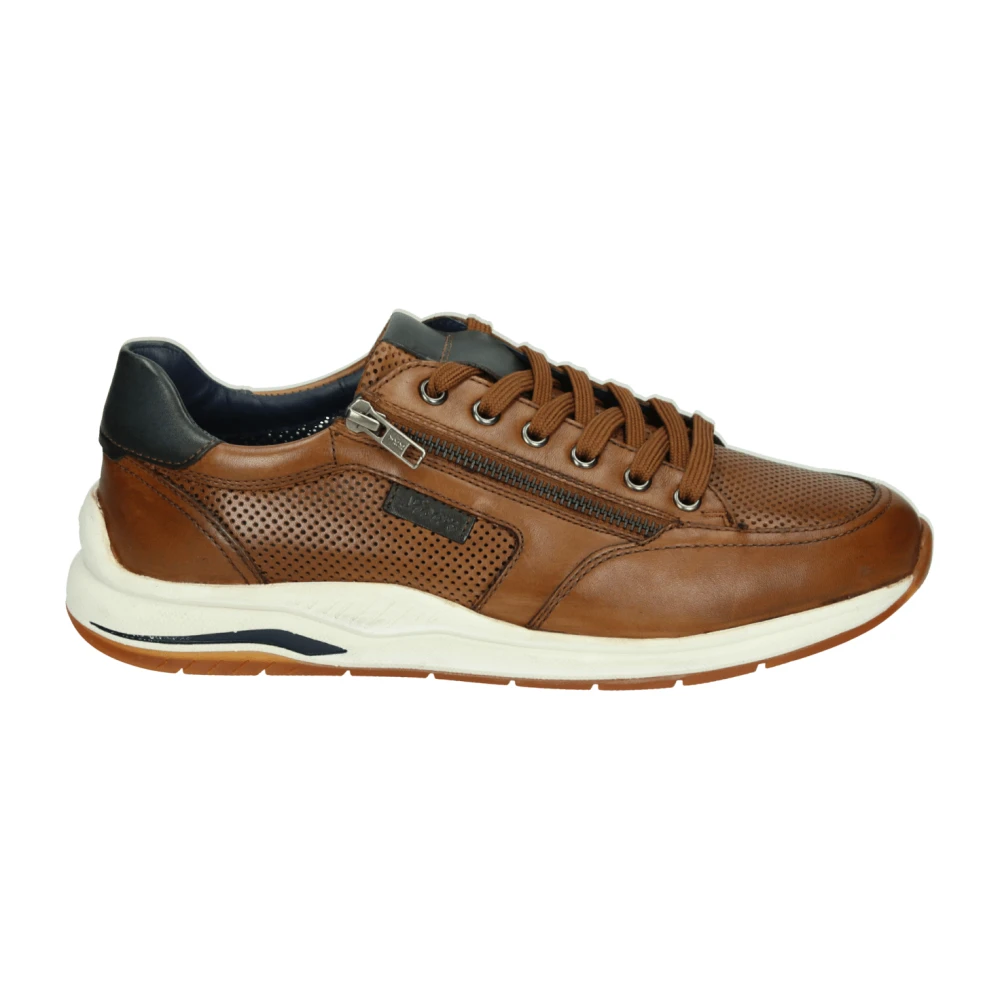 Sioux Casual leren schoenen Cognac Bruin