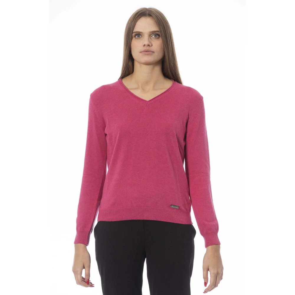 Knitwear > V-neck Knitwear - - Baldinini - Modalova