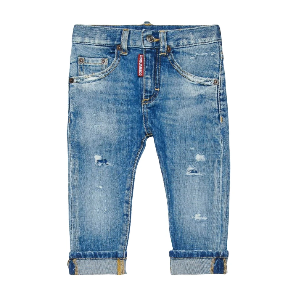 Dsquared2 Unisex Blue Slim Denim Jeans
