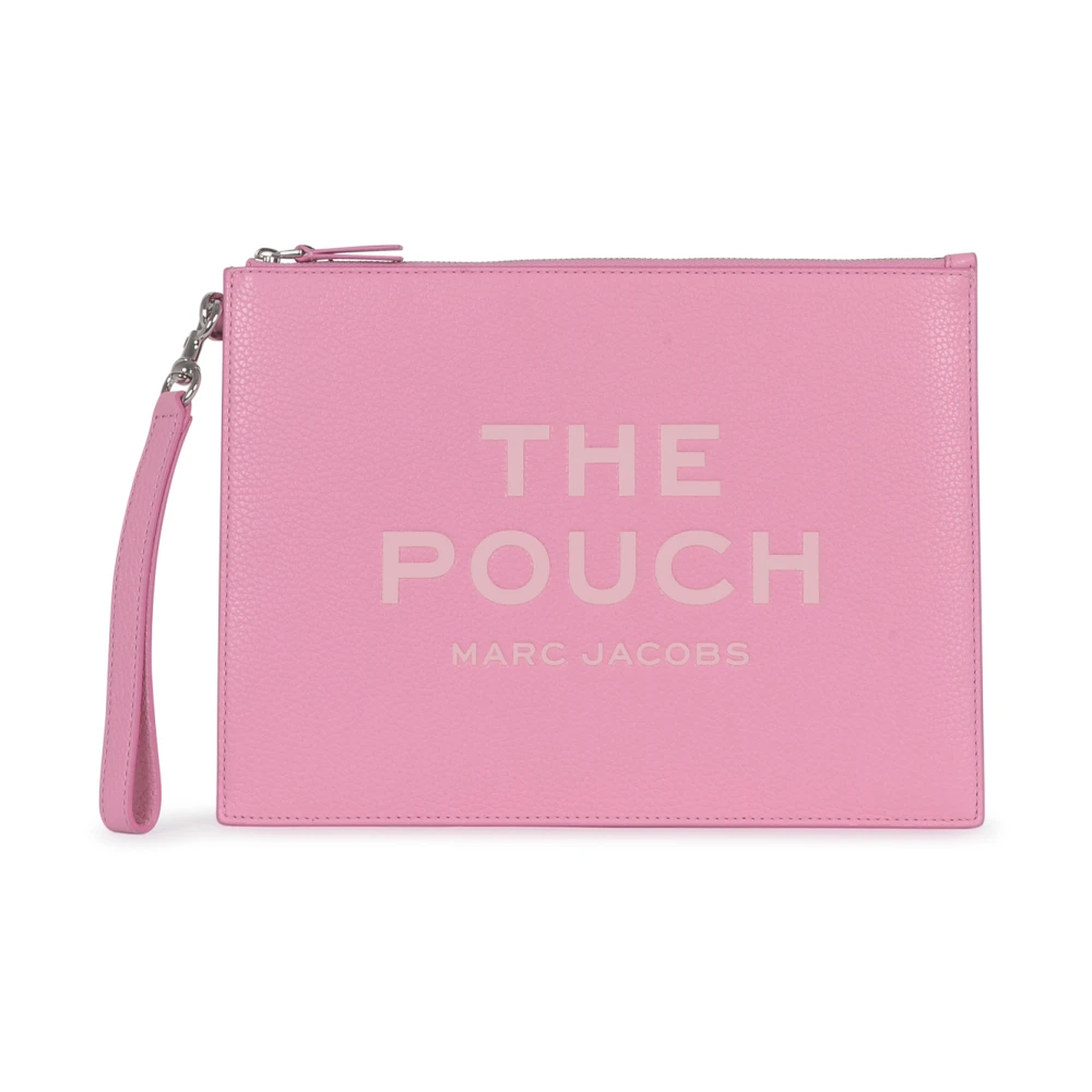 Marc Jacobs Grote Pouch in Petal Pink Leer Pink Dames