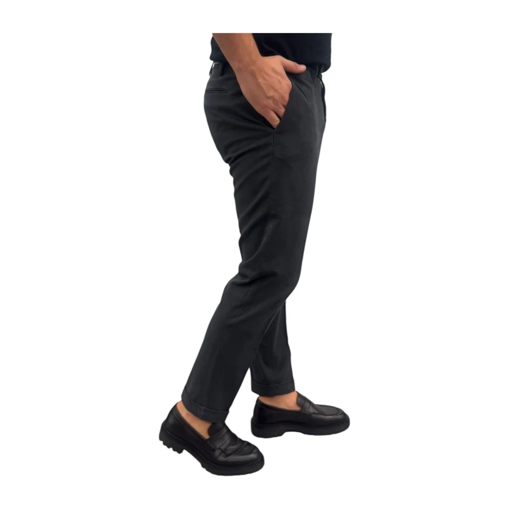 Michael Coal Katoenmix Slim Fit Broek Gray Heren