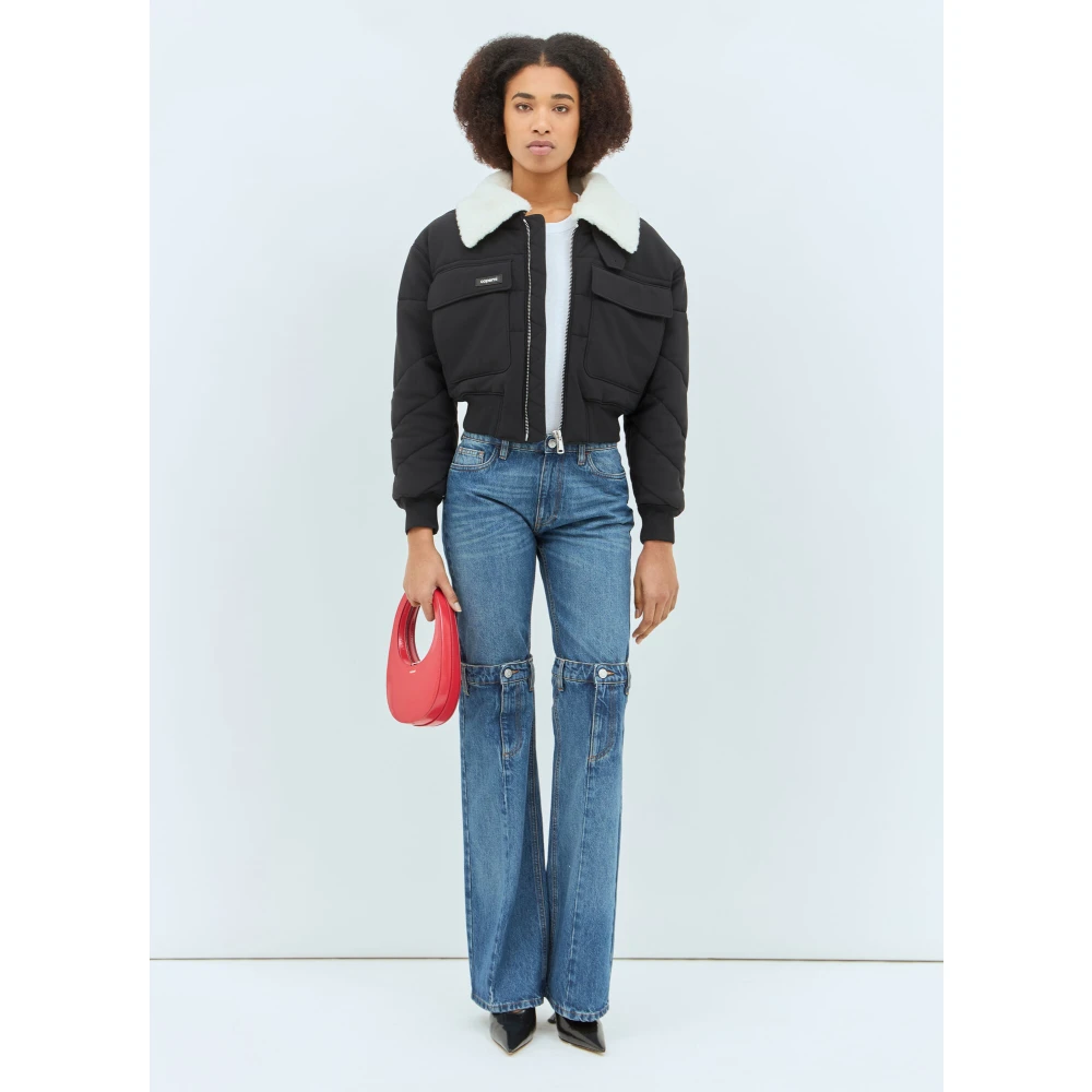 Coperni Bomberjack met Faux-Fur Kraag Black Dames
