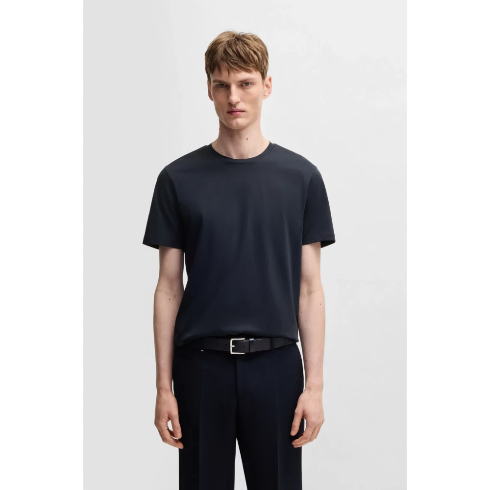 Boss Uomo Blu Scuro T-Shirt In Cotone - Immagine 2