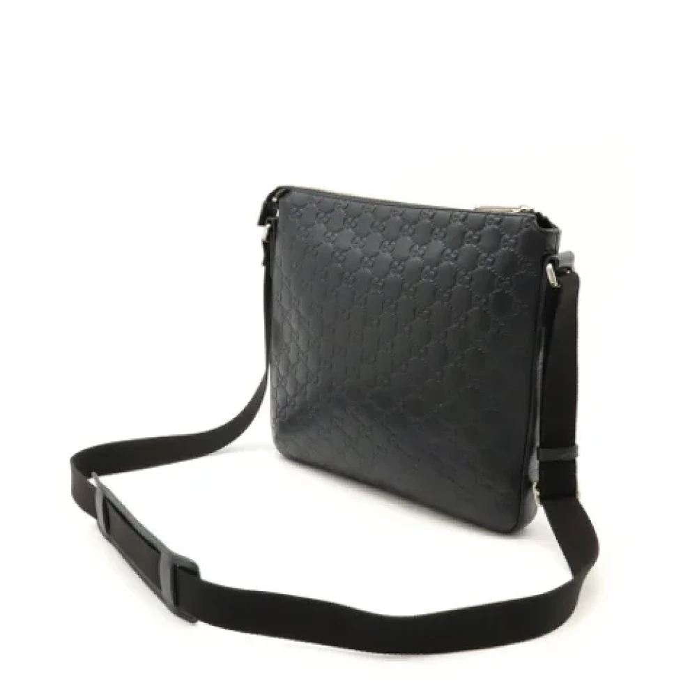 Gucci Vintage Pre-owned Leather shoulder-bags Black Dames