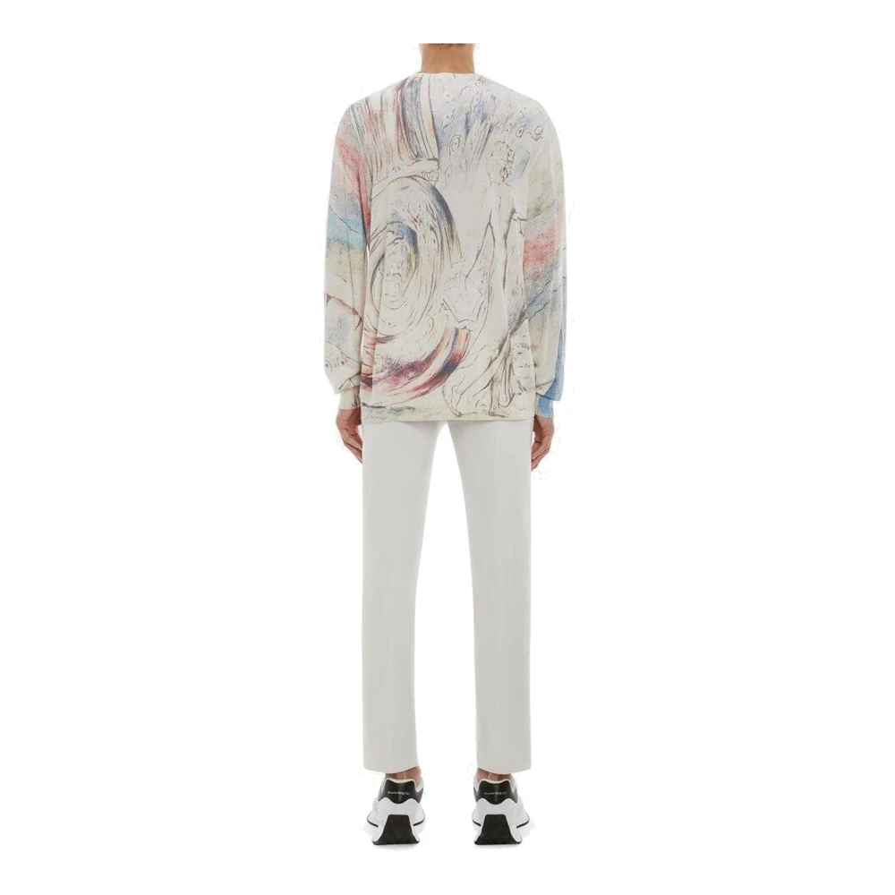 alexander mcqueen William Blake Dante Print Pullover Multicolor Heren
