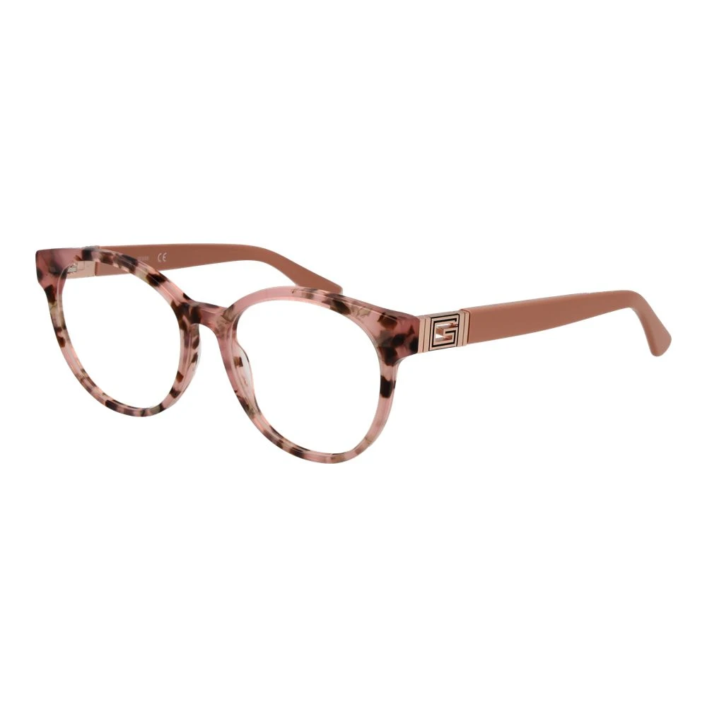 Guess Women's Pink Rose Round Optical Frames For