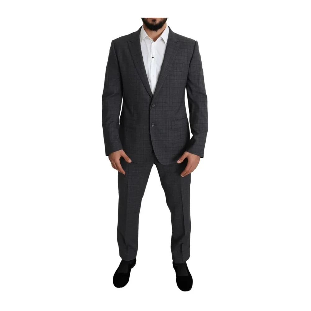 Dolce & Gabbana Men's Gray Martini Suit - Single Breasted Suits - Xl - Suits