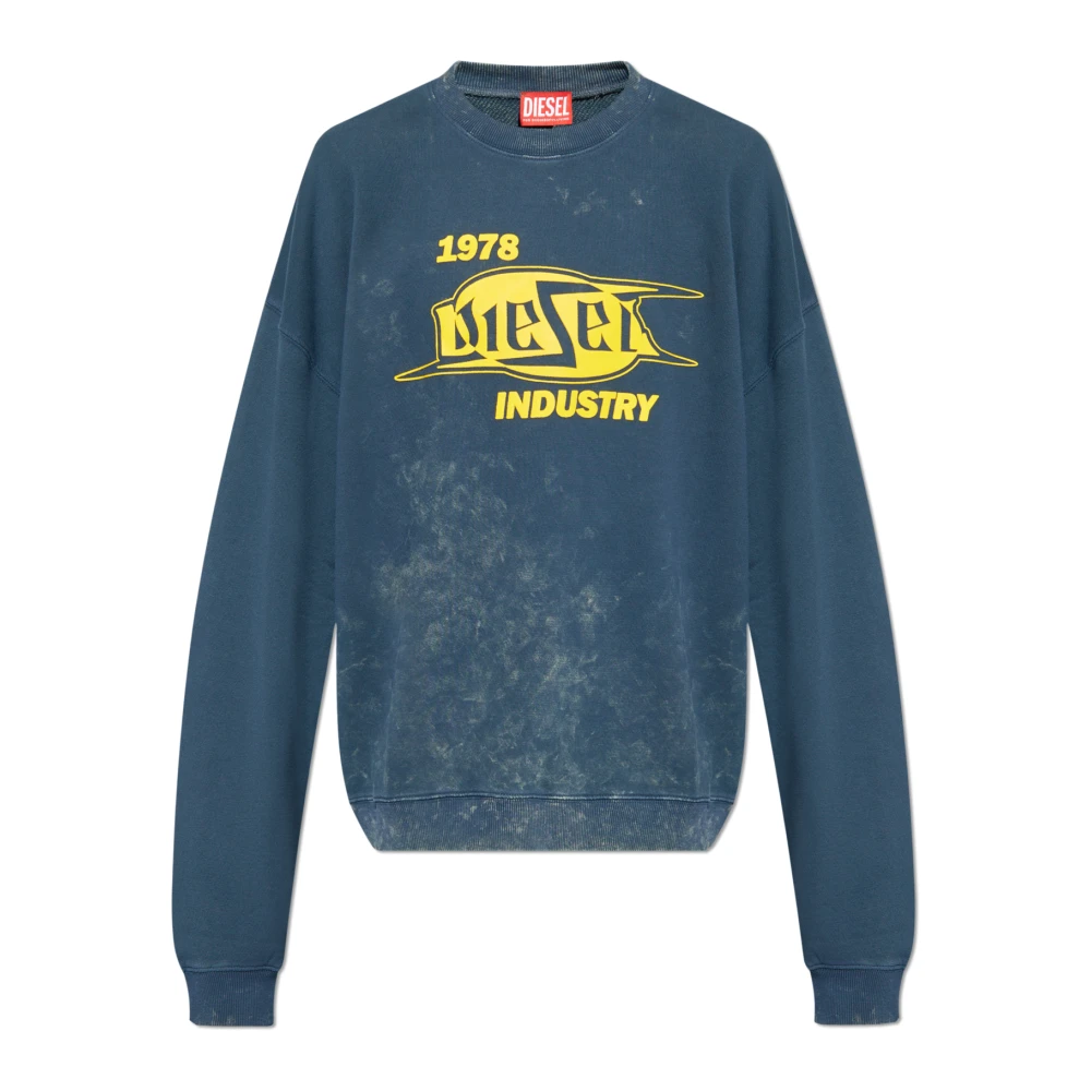 Diesel Sweatshirt S-Boxt-Q5 Blue Heren