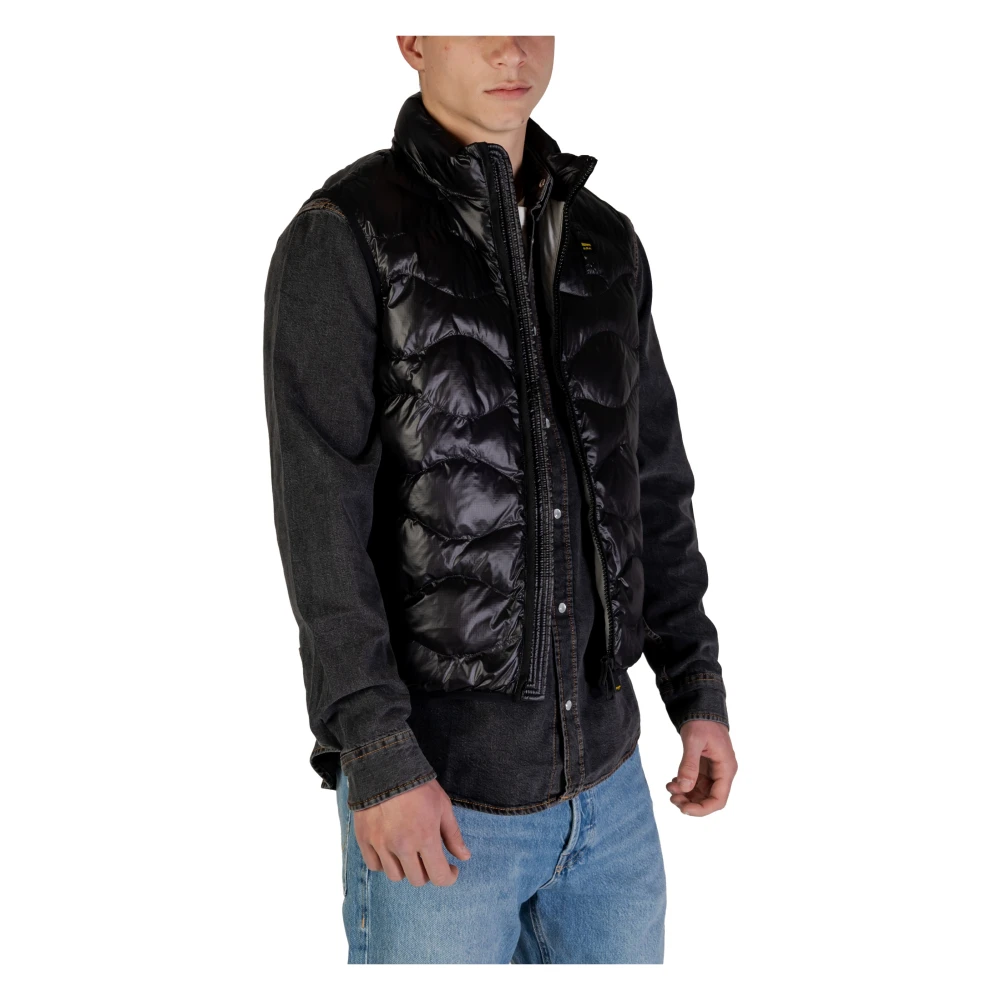 Blauer Lente Zomer Heren Polyamide Shirt Collectie Black Heren