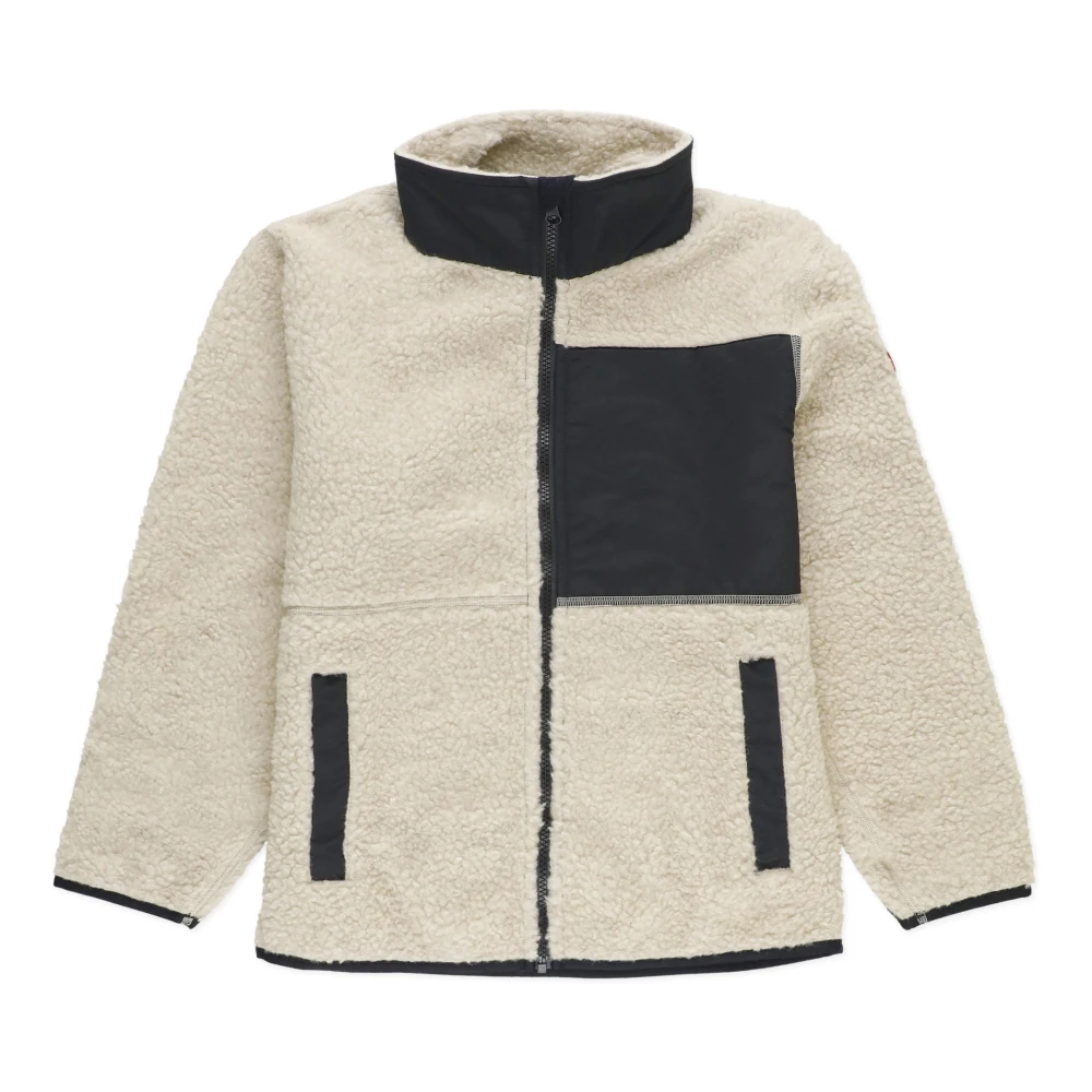 Canada Goose Kinderen Wollen Jas Beige Hoge Hals Beige Heren