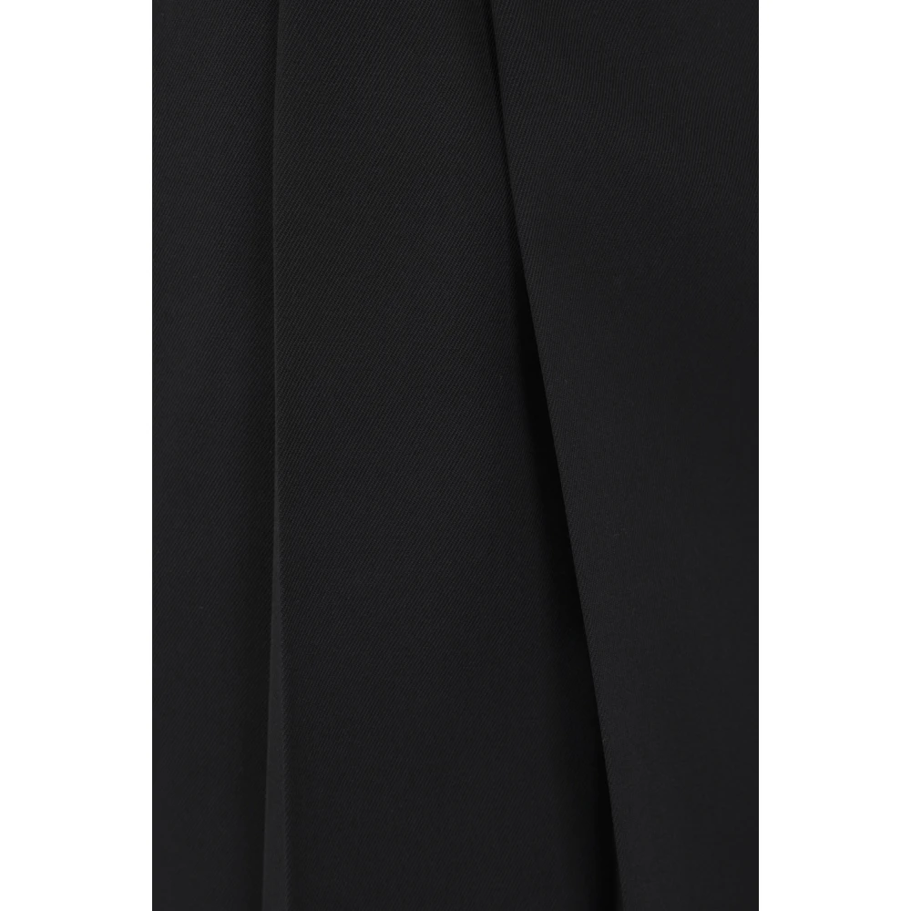 Jil Sander Zwarte wollen gabardine shorts Black Heren
