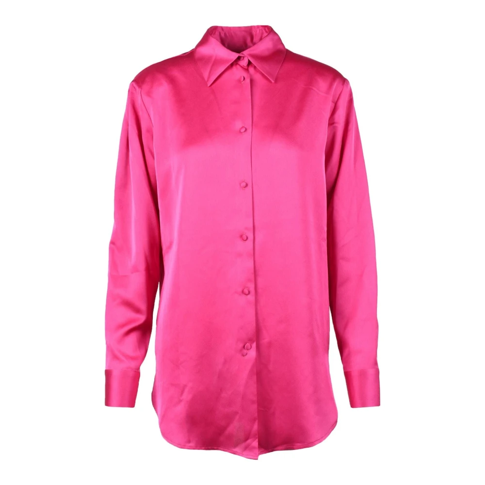 Nineminutes Elegante Blouse met Polyester en Elastaan Pink Dames
