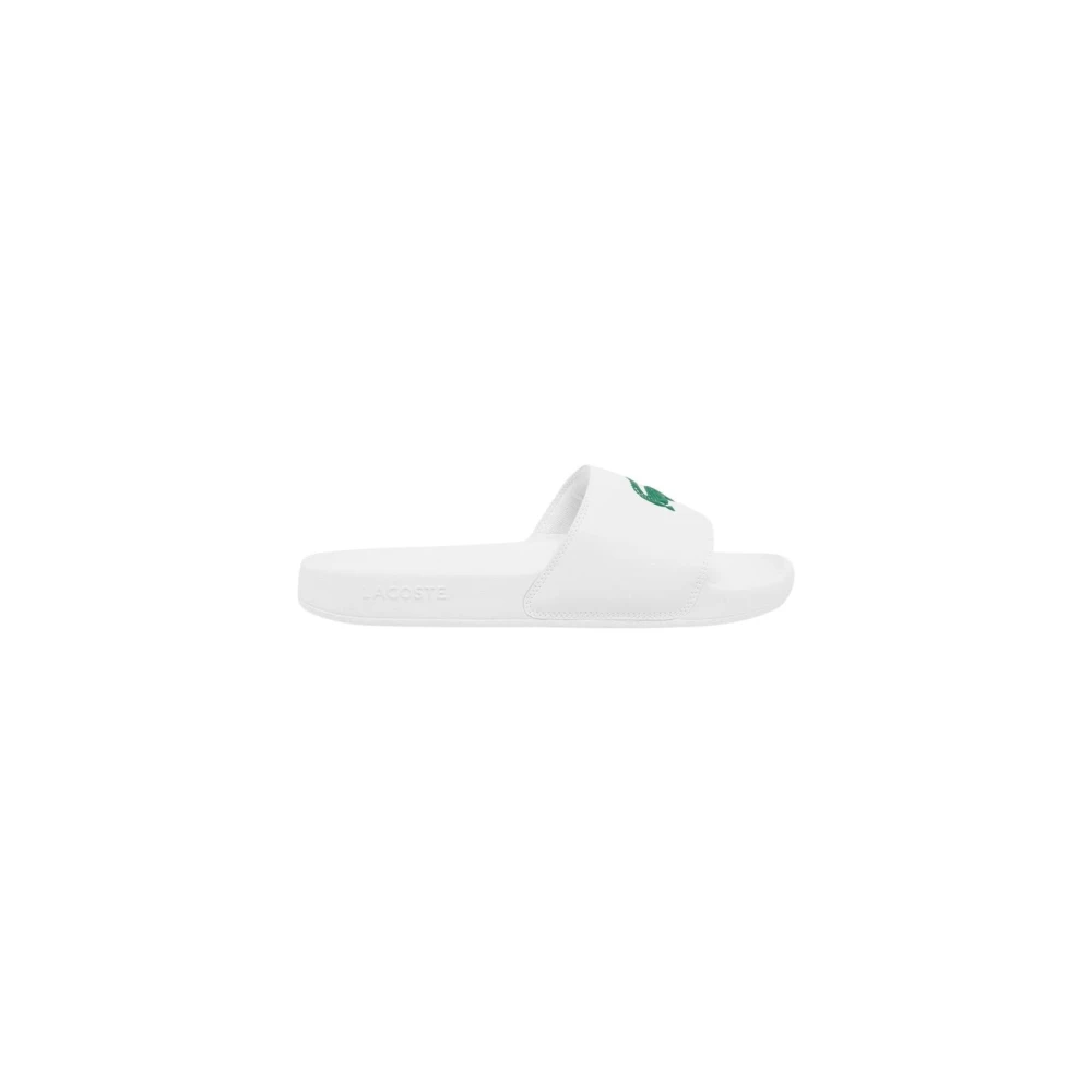 Lacoste Women's White Printed Synthetic Slippers