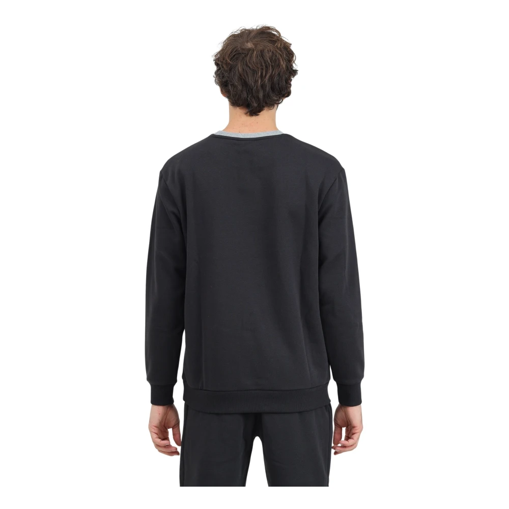 Puma Colorblock Crewneck Sweater Black Heren