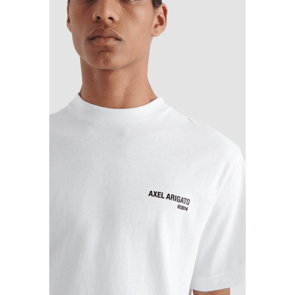 Axel Arigato Legacy Wit Tee-Shirt Biologisch Katoen White Heren
