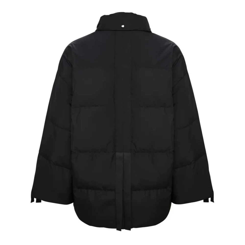 Cesare Gaspari Oversized Gewatteerde Pufferjas Zwart Black Dames