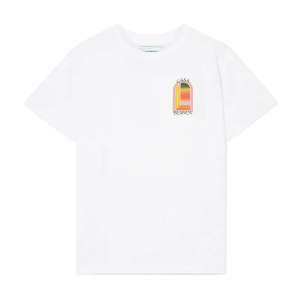 Casablanca Gradient L'Arche T-Shirt White Heren