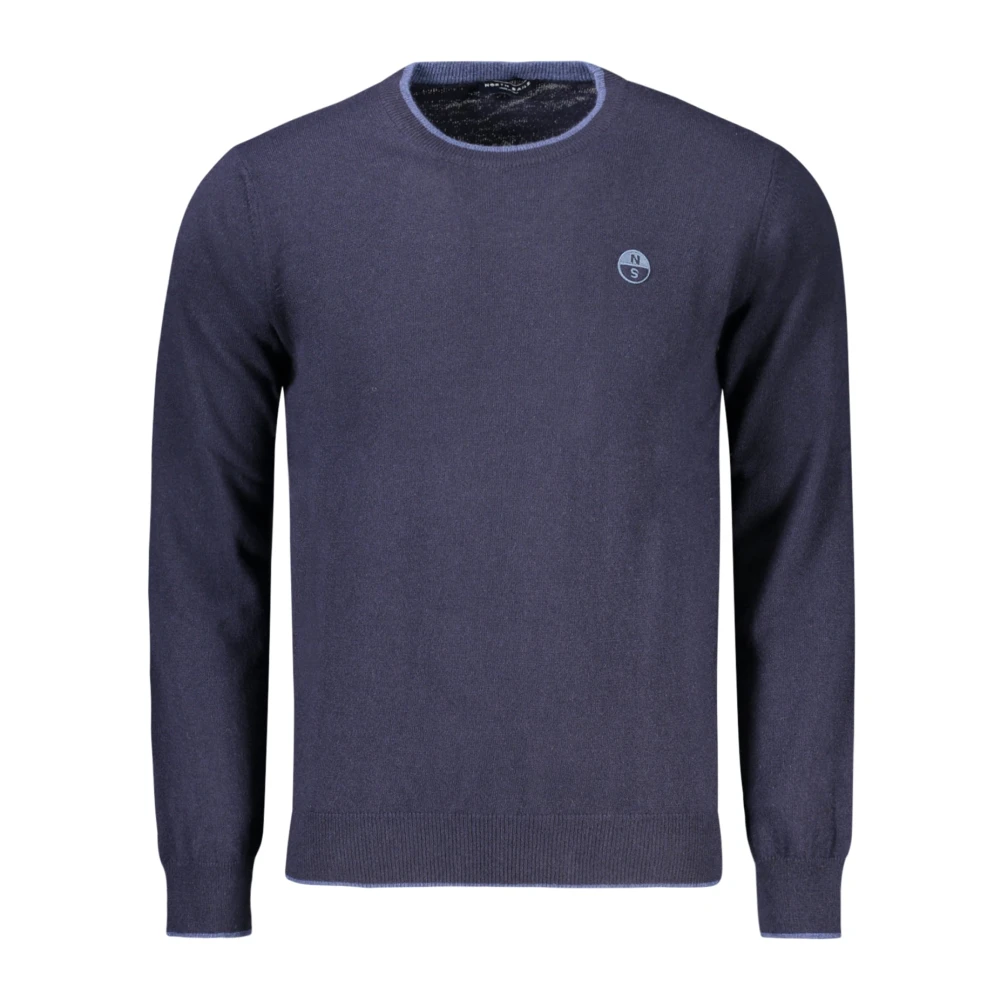 North Sails Men's Blue Round-Neck Knitwear,, Clothing 2XL