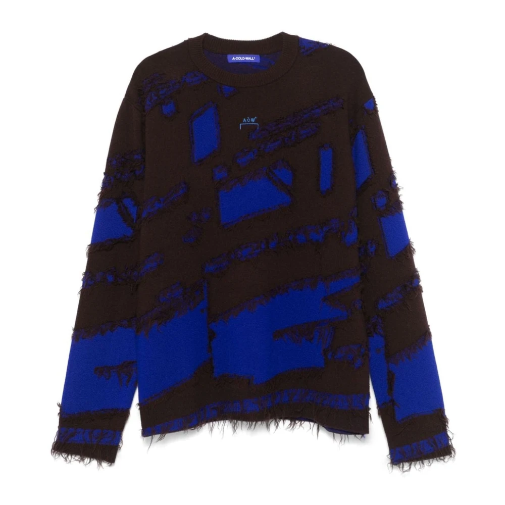 A-Cold-Wall Blauwe Jacquard Gelaagde Trui Blue Heren