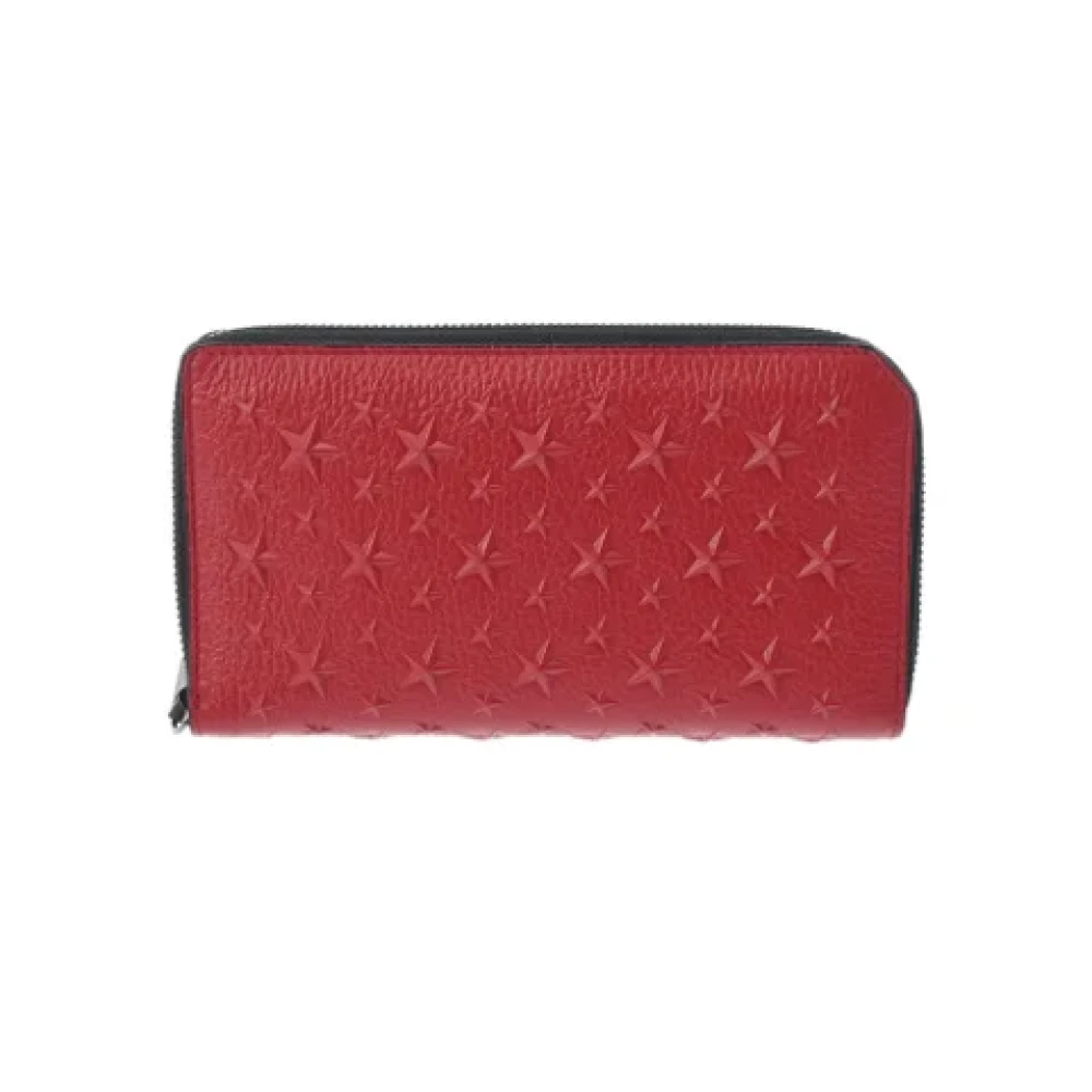 Jimmy Choo Pre-owned Leather wallets Red Dames