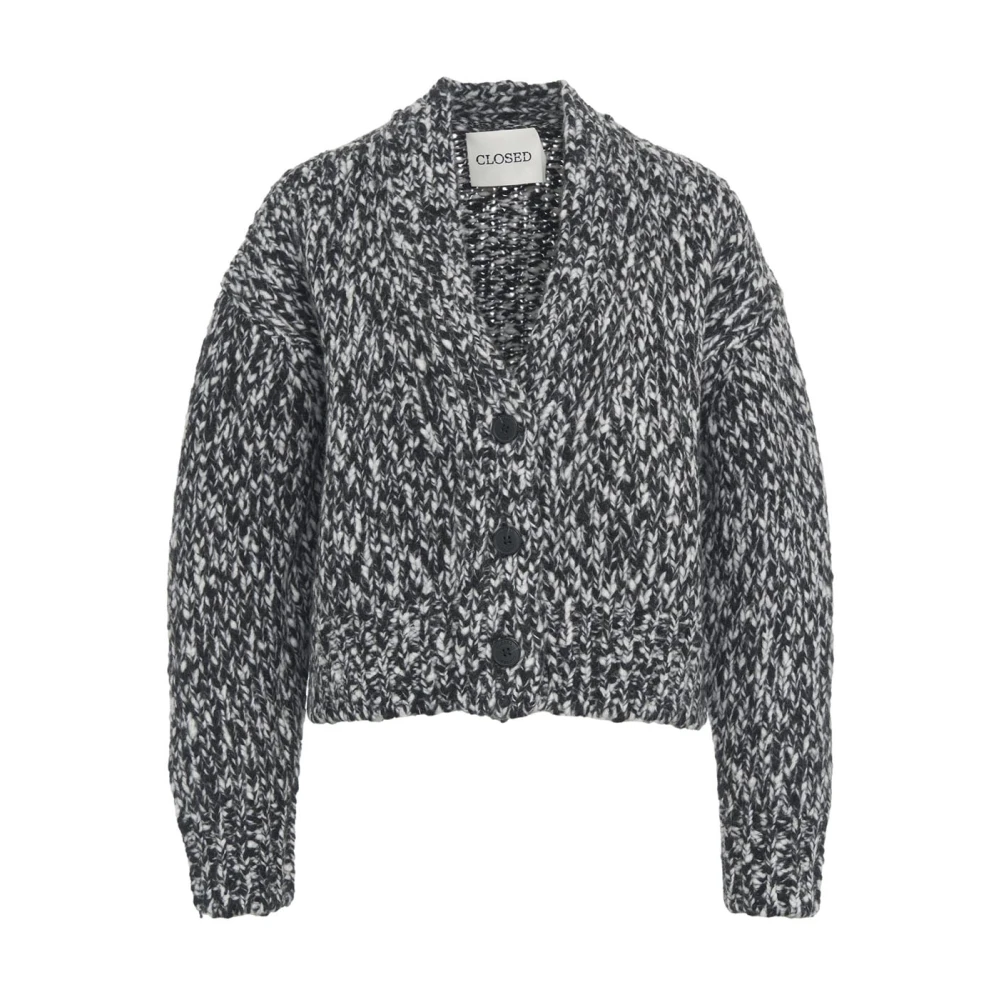 Closed Chique Zwarte Wol Vest Aw24 Black Dames