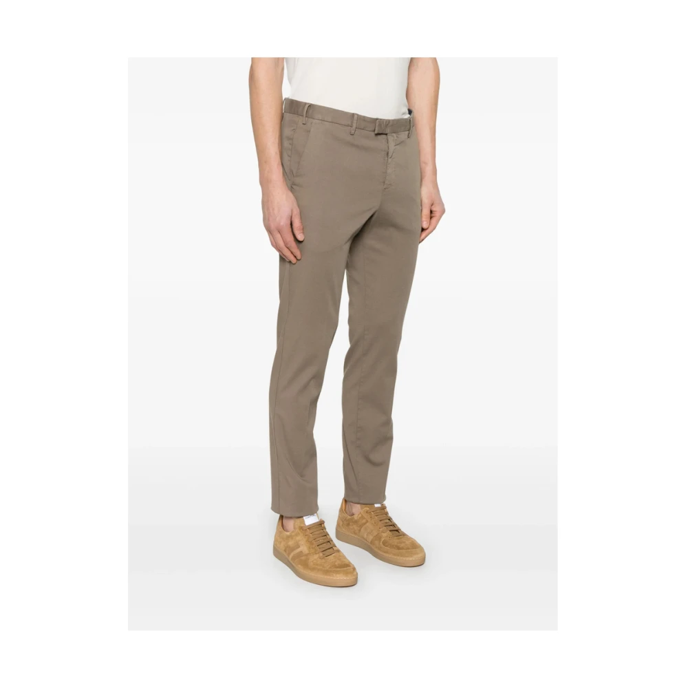 Pt01 Lichtbruine casual broek met zakken Brown Heren