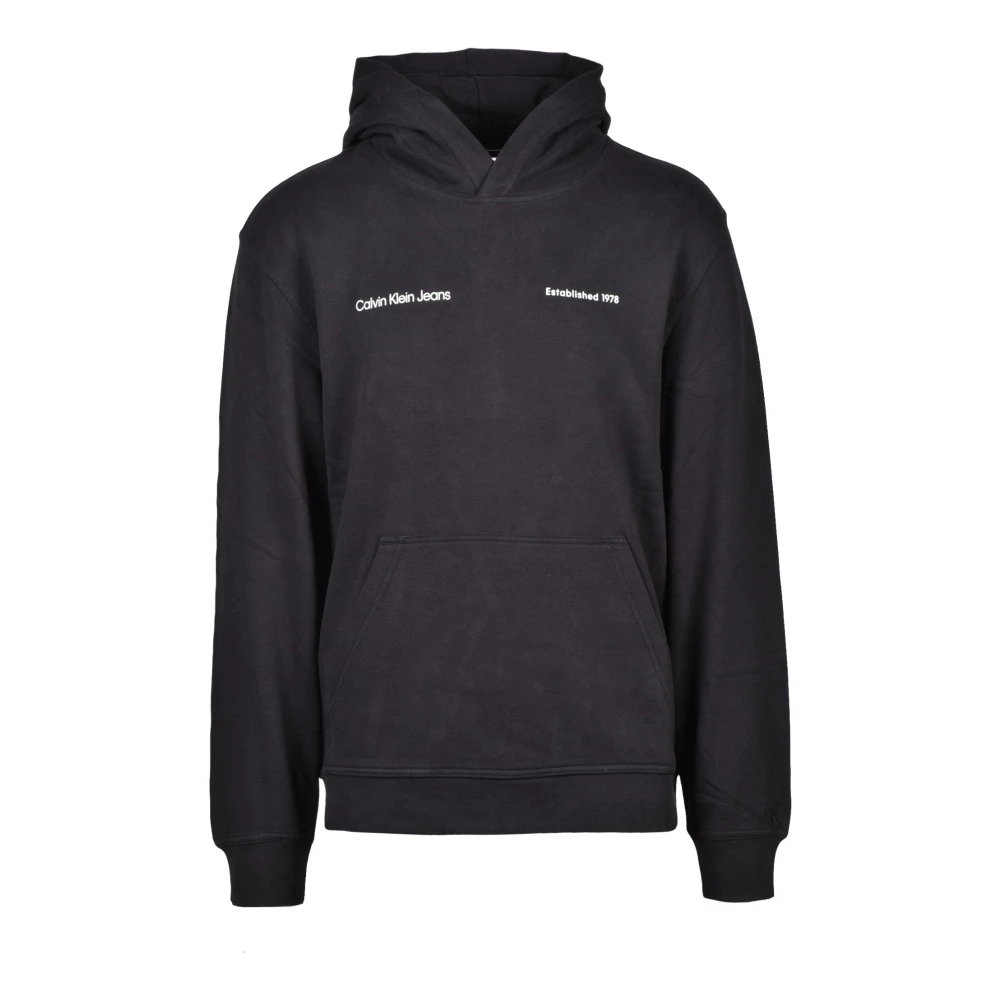 Calvin Klein Jeans Katoenen Sweatshirt Black Heren