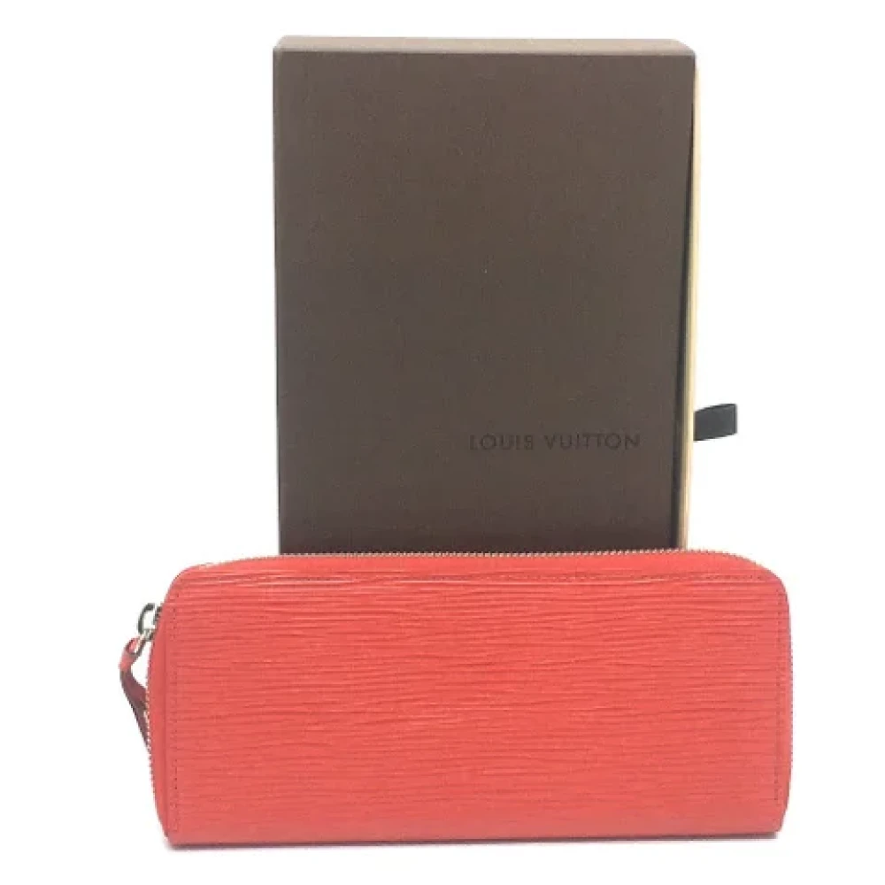 Louis Vuitton Vintage Pre-owned Leather wallets Red Dames
