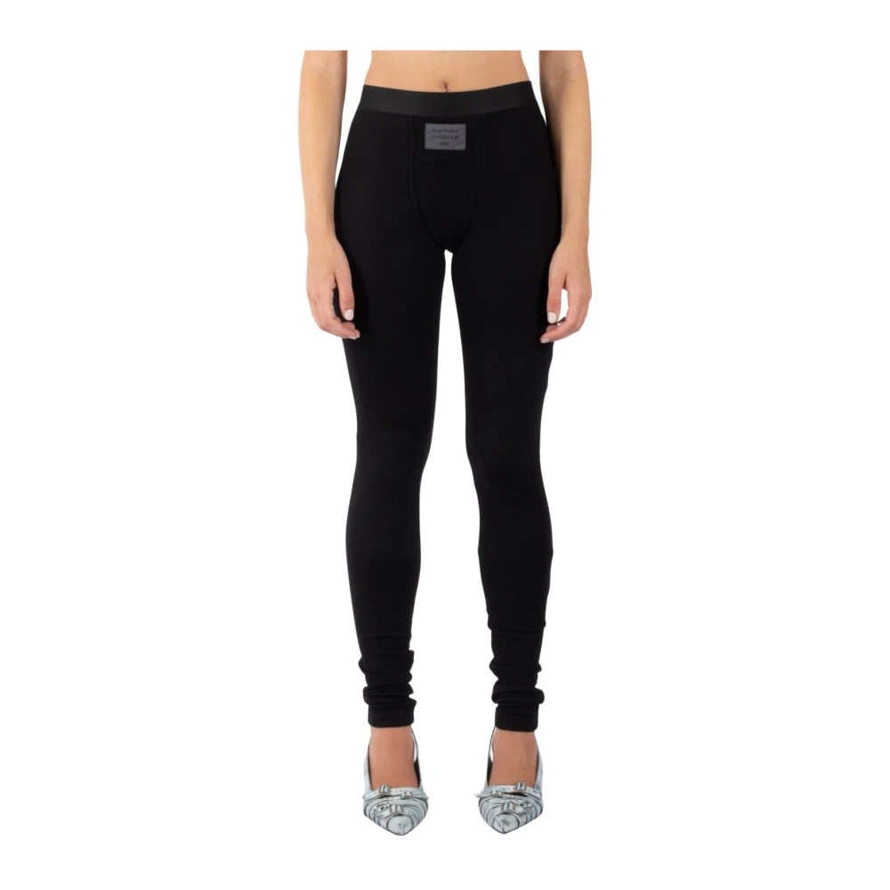 Acne Studios Zwarte Skinny Broek Ak0851 Black Dames